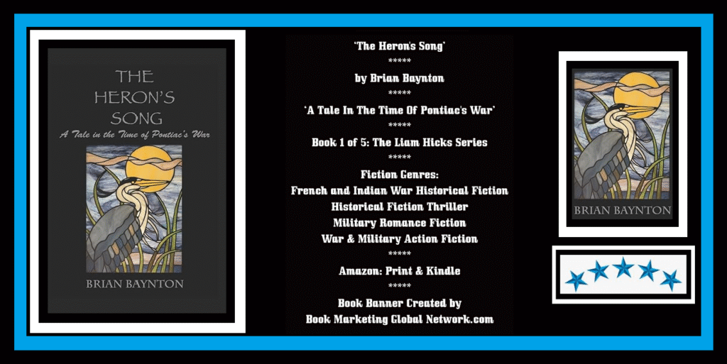 Book Banner For The Heron's Song by Brian Baynton