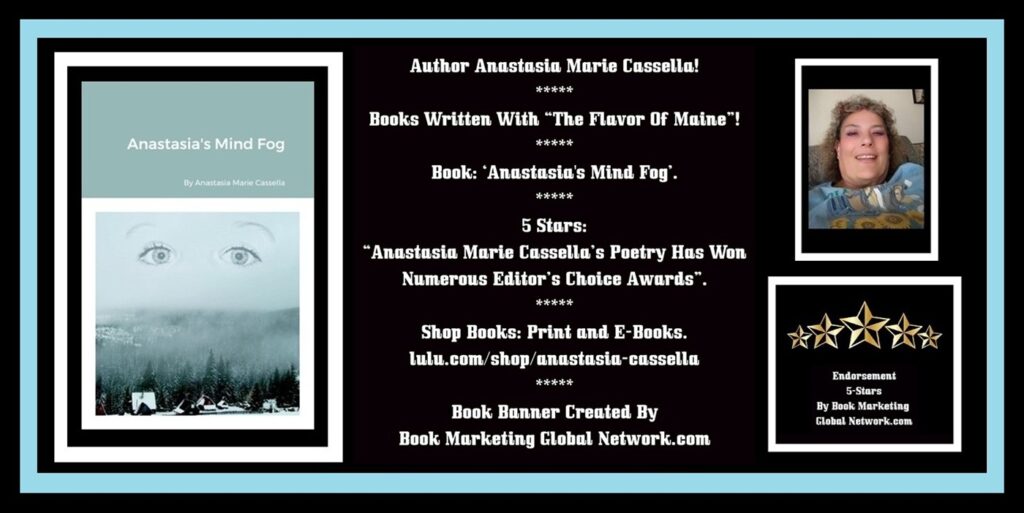 Book Banner For 'Anastasia's Mind Fog' by Anastasia Marie Cassella
