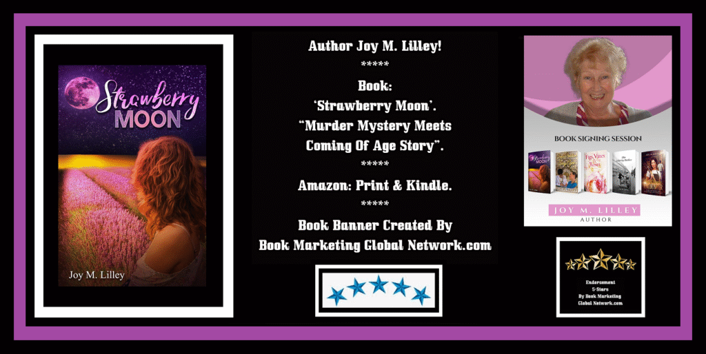 Book Banner For 'Strawberry Moon' by Joy M. Lilley