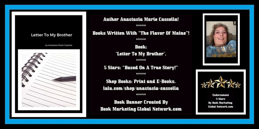 Book Banner For 'Letter To My Brother' by  Anastasia Marie Cassella
