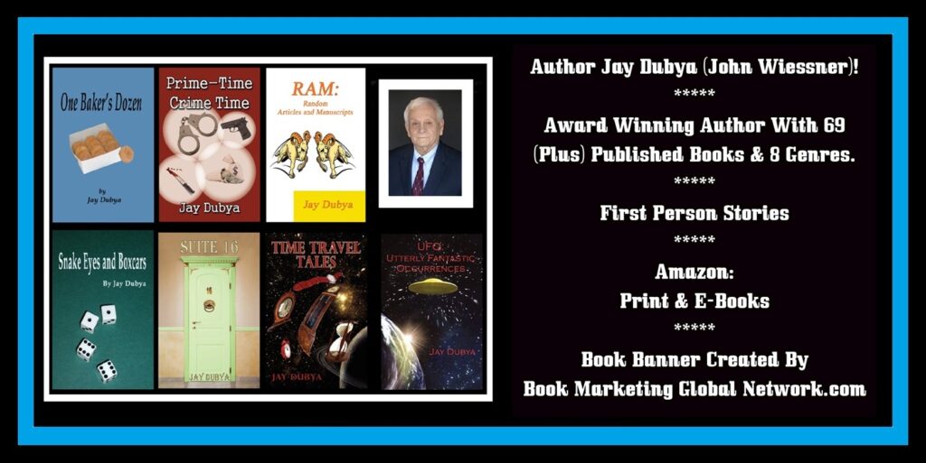 Book Banner For 'First Person Stories' by Jay Dubya (John Wiessner)