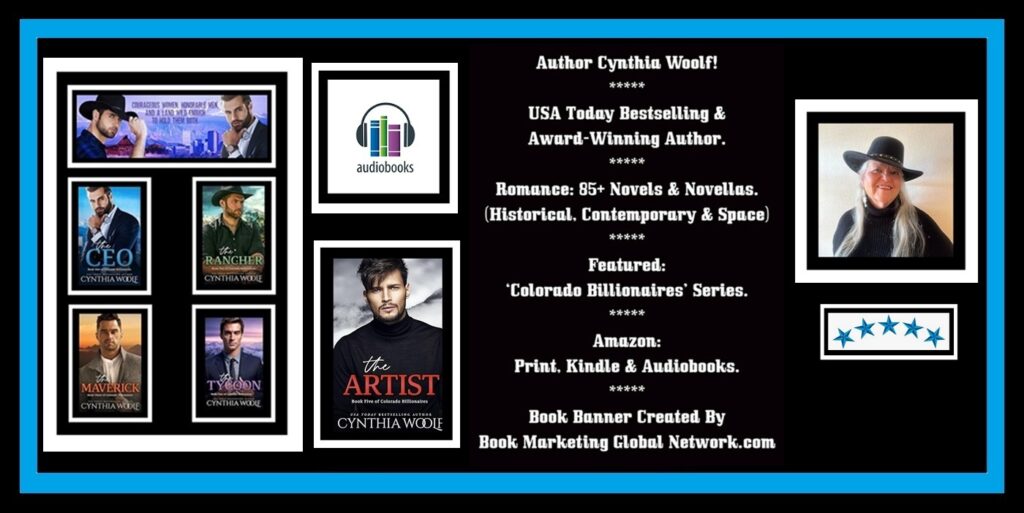 Book Banner For Author Cynthia Woolf