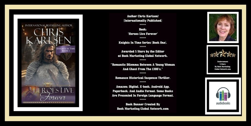 Book Banner For 'Heroes Live Forever' by Chris Karlsen