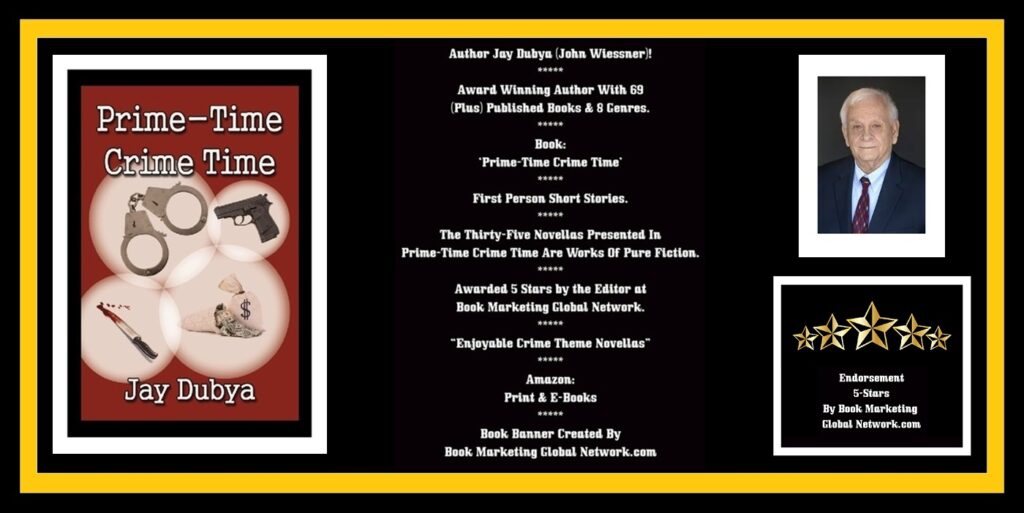 Book-Banner For 'Prime-Time Crime Time' by Jay Dubya
