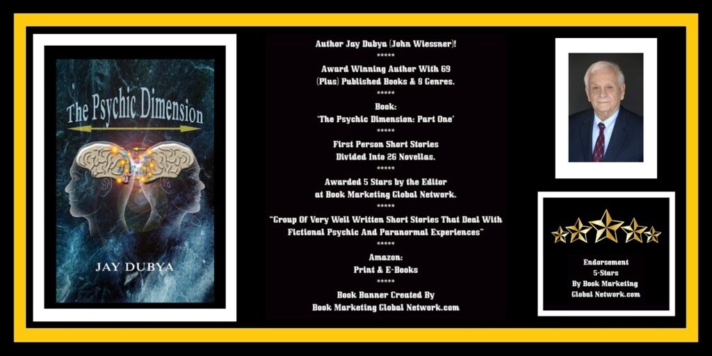 Book Banner For 'The Psychic Dimension' Part One by Jay Dubya