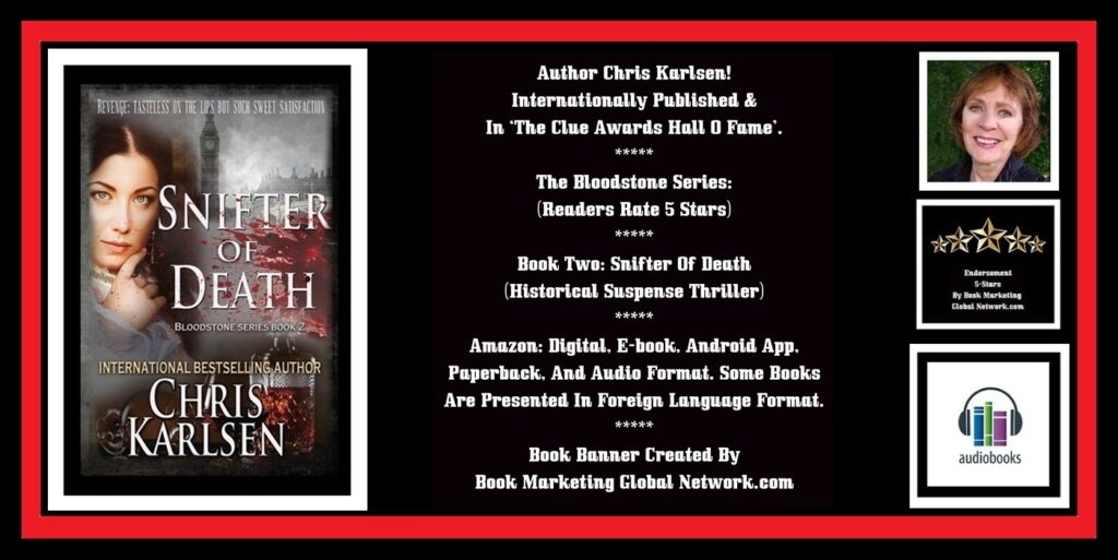 Book Banner For 'Snifter Of Death' by Chris Karlsen