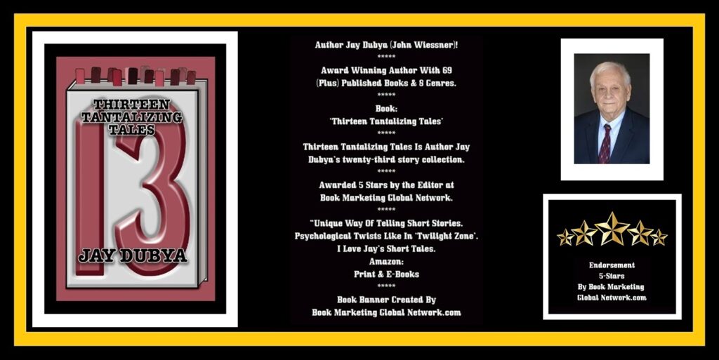 Book Banner For Thirteen Tantalizing Tales by Jay Dubya