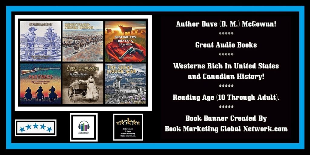 Audio Book Banner For Author Dave (D. M.) McGowan