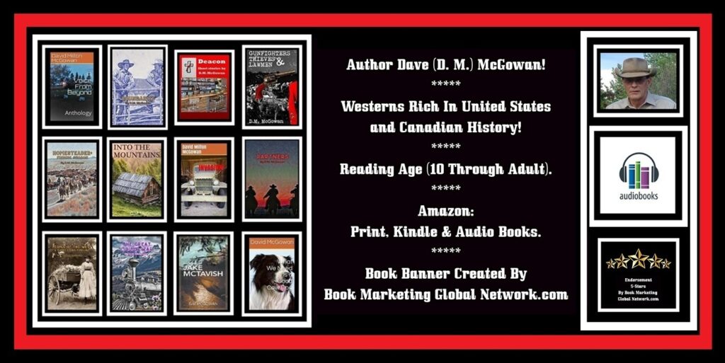 Book Banner For Author Dave (D.M.) McGowan