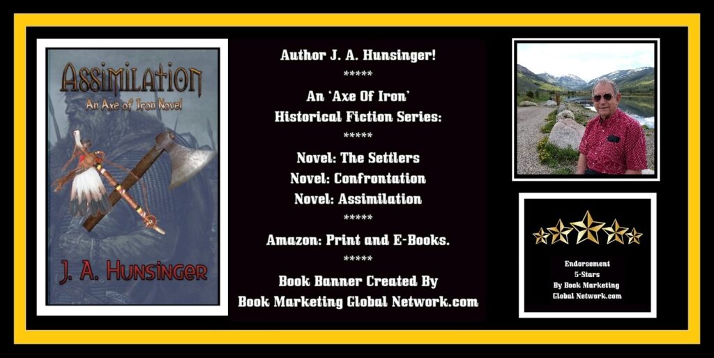 Book Banner For 'Assimilation' (An Axe of Iron Novel) by J. A. Hunsinger