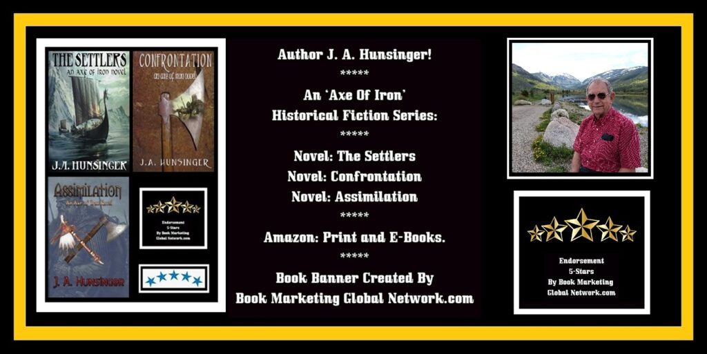 Book Banner For Author J. A. Hunsinger