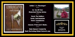 Book Banner For 'Confrontation' (An Axe of Iron Novel) by J.A. Hunsinger