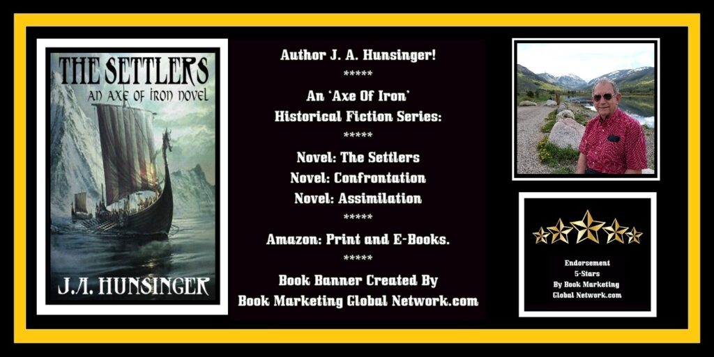 Book Banner For The 'Settlers' (An Axe of Iron Novel) by J. A. Hunsinger