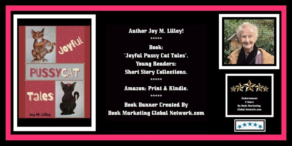 Book Banner For Joyful Pussy Cat Tales by Joy M Lilley