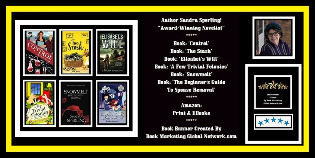 Book Banner For Author Sandra Sperling