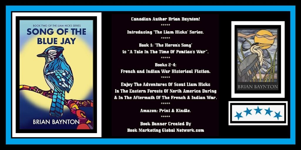 Book Banner For Song Of The Blue Jay by Brian Baynton