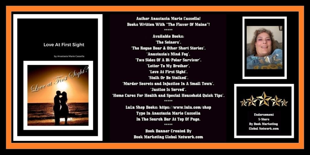 Book Banner For Love At First Sight by Anastasia Marie Cassella