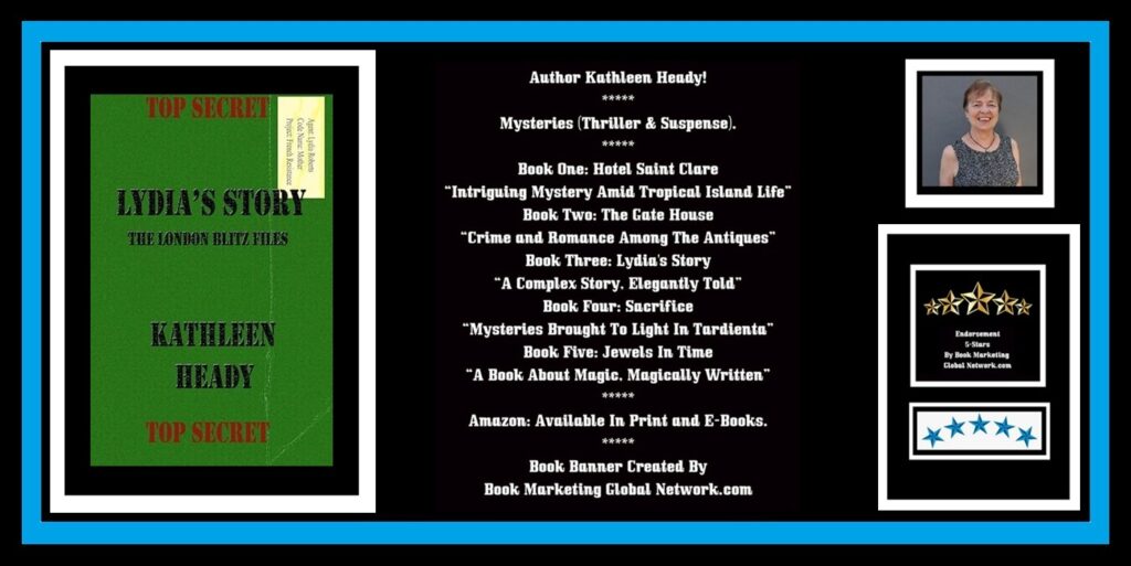 Book Banner For Lydia's Story: The London Blitz Files by Kathleen Heady