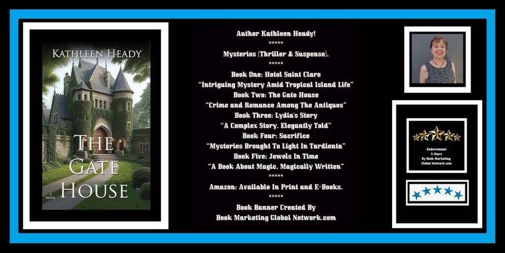 Book Banner For The Gate House by Kathleen Heady