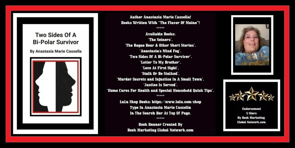 Book Banner For Two Sides Of A Bi-Polar Survivor by Anastasia Marie Cassella