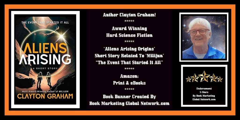 Book Banner For 'Aliens Arising: Origins' by Clayton Graham