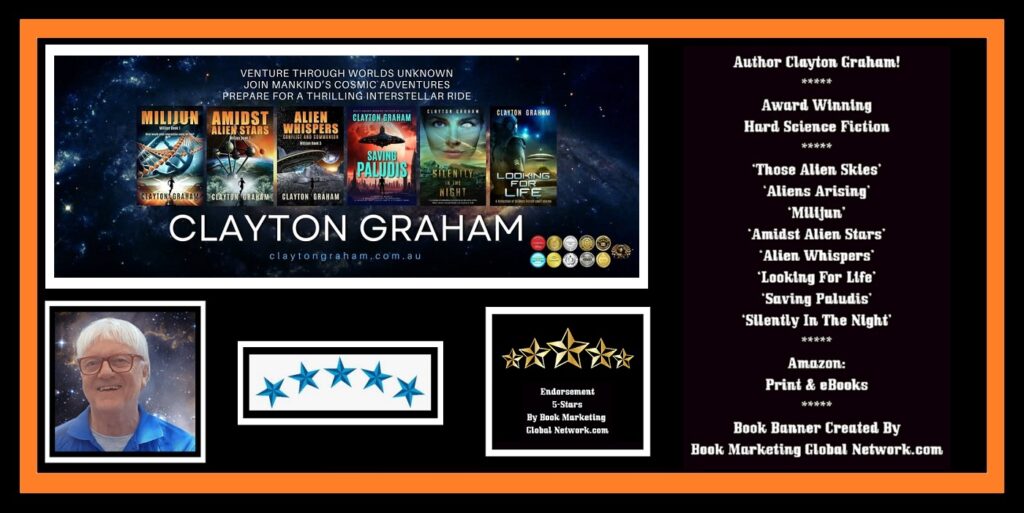 Book Banner For Australian Science Fiction Author Clayton Graham