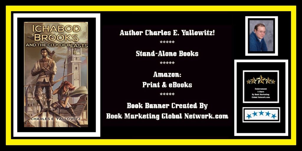 Book Banner For 'Ichabod Brooks And The City Of Beasts' by Charles E. Yallowitz