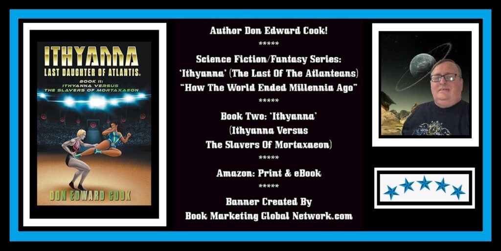 Book Banner For 'Ithyanna' (Last Daughter of Atlantis) Book 2 by Don Edward Cook