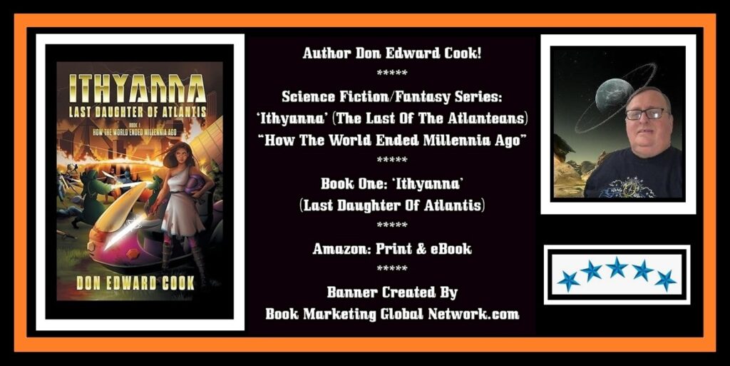 Book Banner For 'Ithyanna' (Last Daughter Of Atlantis) Book 1 by Don Edward Cook