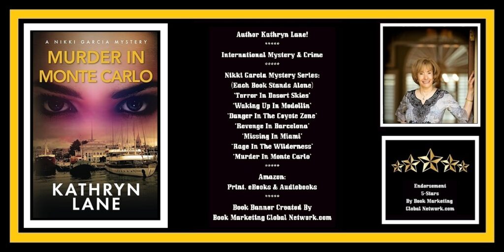 Book Banner For 'Murder In Monte Carlo' by Kathryn Lane