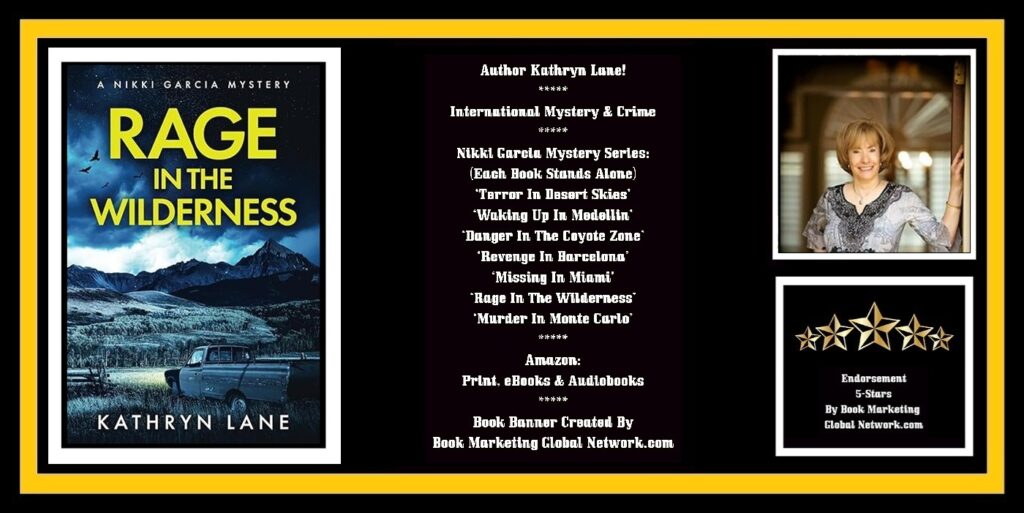 Book Banner For 'Rage In The Wilderness' by Kathryn Lane