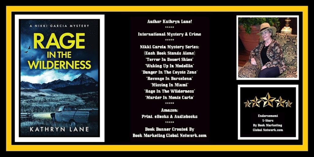 Book Banner For 'Rage In The Wilderness' by Kathryn Lane