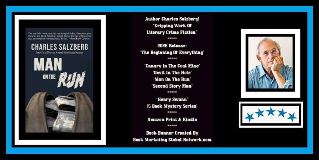 Book Banner For 'Man On The Run' by Charles Salzberg