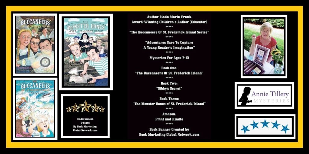 Banner For 'The Buccaneers Of St. Frederick Island' Series by Linda Maria Frank