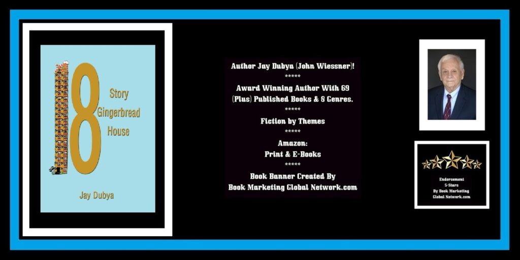 BOOK BANNER FOR 18 STORY GINGERBREAD HOUSE (THEMES) BY JAY DUBYA