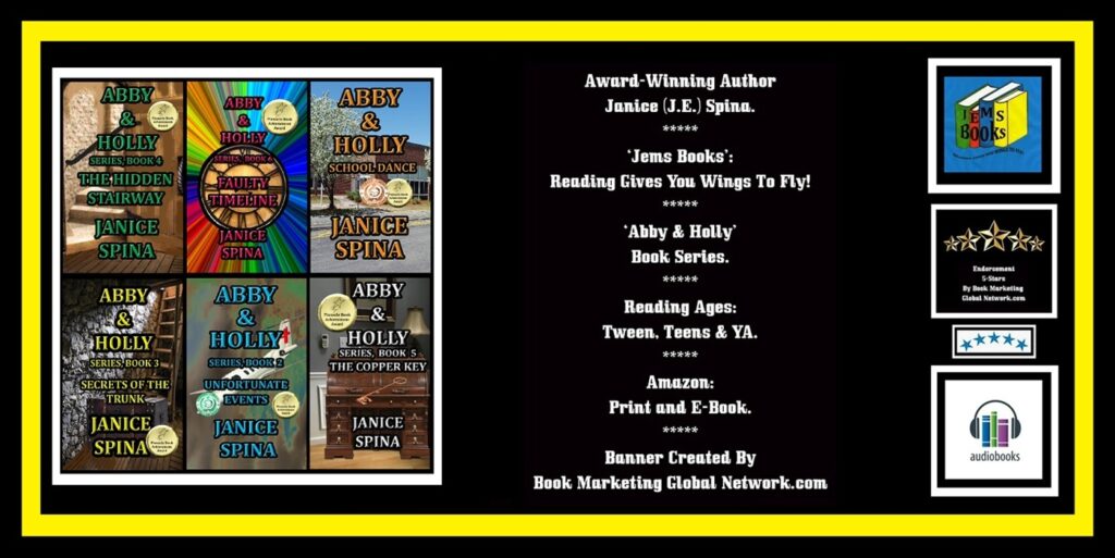 2026 BOOK BANNER FOR 'ABBY AND HOLLY' SERIES BY JANICE SPINA
