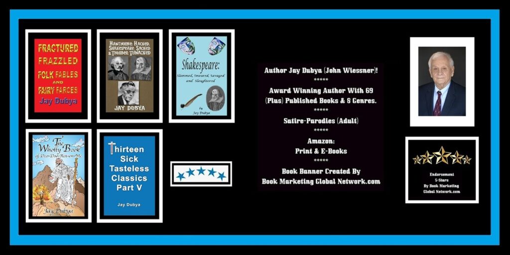 BOOK BANNER FOR ADULT SATIRE PARODIES BY JAY DUBYA