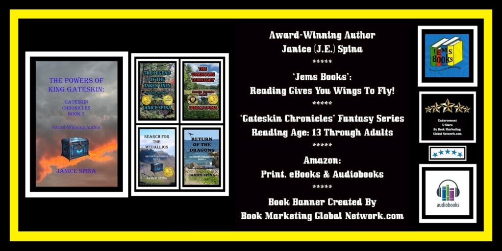 Book Banner For 'Gateskin Chronicles' (Fantasy Series) by Janice Spina