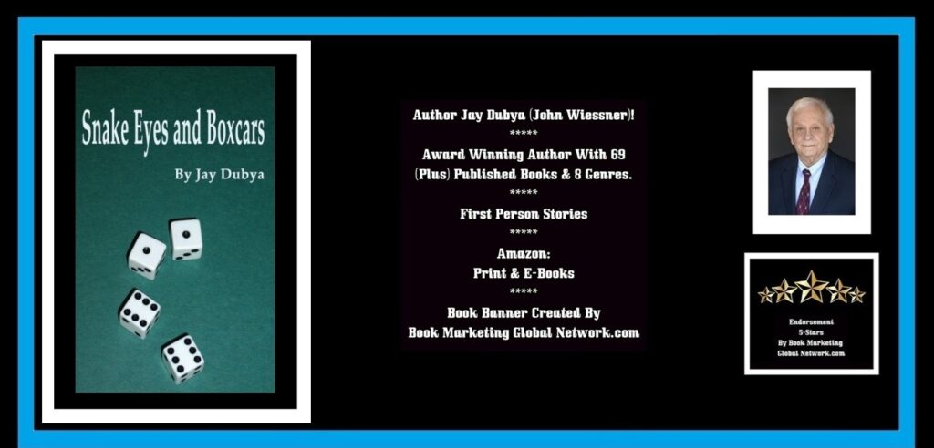 BOOK BANNER FOR SNAKE EYES AND BOXCARS (FIRST PERSON) BY JAY DUBYA