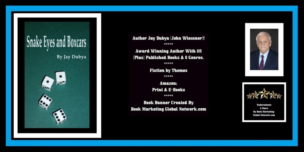 BOOK BANNER FOR SNAKE EYES AND BOXCARS (THEMES) BY JAY DUBYA