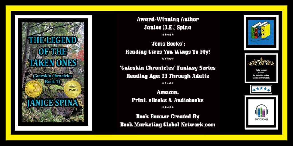 Book Banner For 'The Legend Of The Taken Ones' by Janice Spina