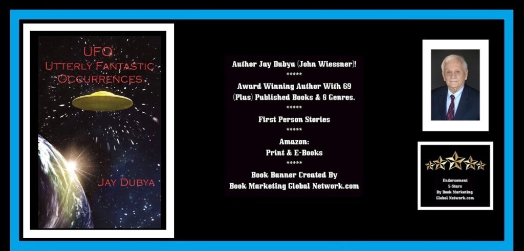 BOOK BANNER FOR UFO OCCURRENCES (FIRST PERSON) BY JAY DUBYA