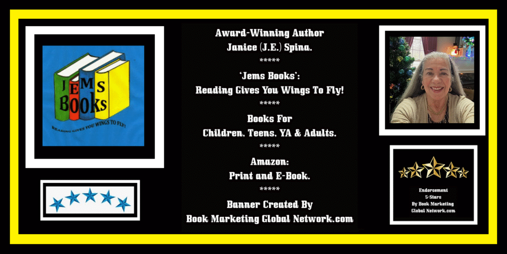 BOOK BANNER FOR 'JEMS BOOKS' BY JANICE (J.E.) SPINA