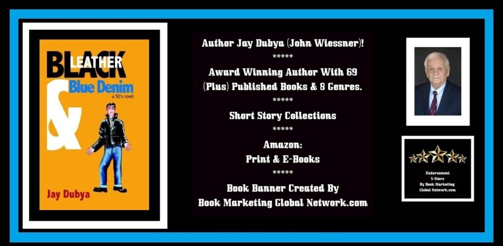 BOOK BANNER BLACK LEATHER SHORT STORIES BY JAY DUBYA