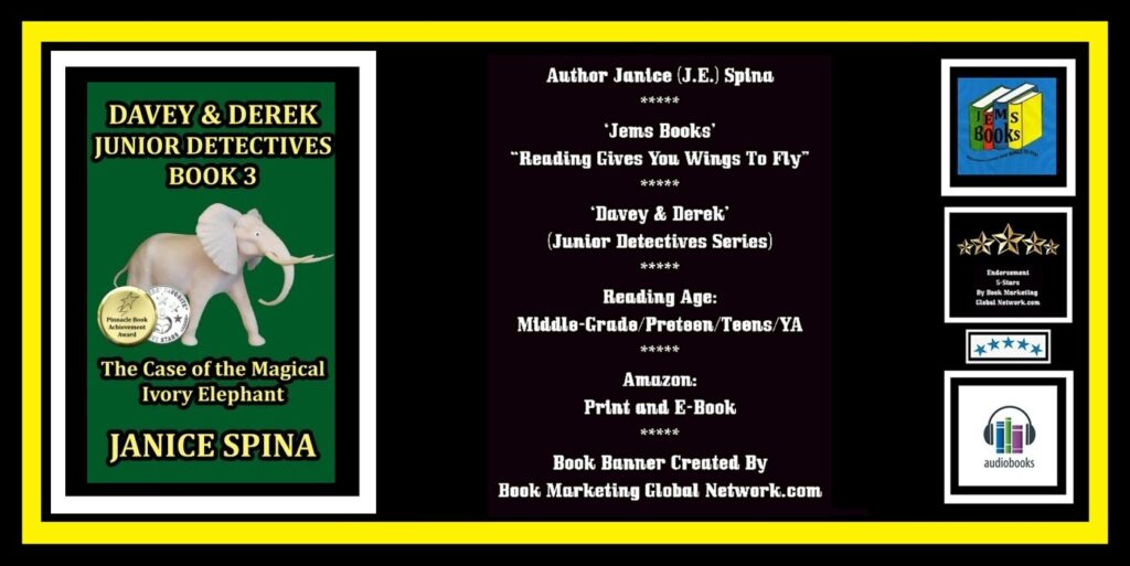 BOOK BANNER FOR 'DAVE DEREK SERIES' (BOOK 3) BY JANICE SPINA
