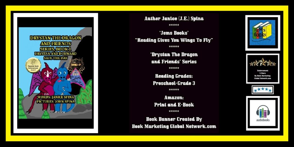 BOOK BANNER FOR 'DRYSTAN' SERIES BOOK 1 BY JANICE SPINA