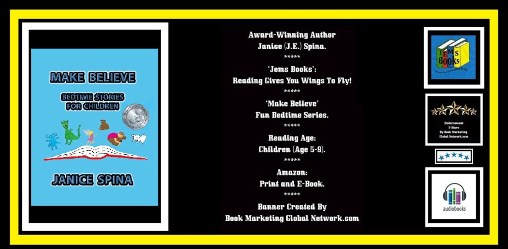 BOOK BANNER FOR 'MAKE BELIEVE IS FUN' SERIES BOOK 1 BY JANICE SPINA