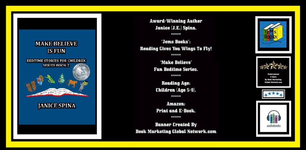 BOOK BANNER FOR 'MAKE BELIEVE IS FUN' SERIES BOOK 2 BY JANICE SPINA