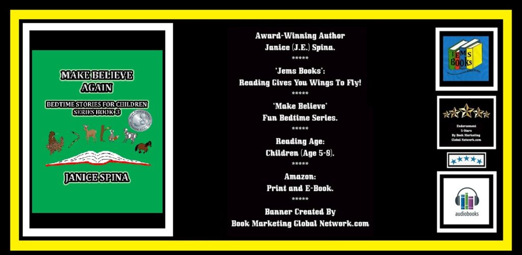 BOOK BANNER FOR 'MAKE BELIEVE IS FUN' SERIES BOOK 3 BY JANICE SPINA