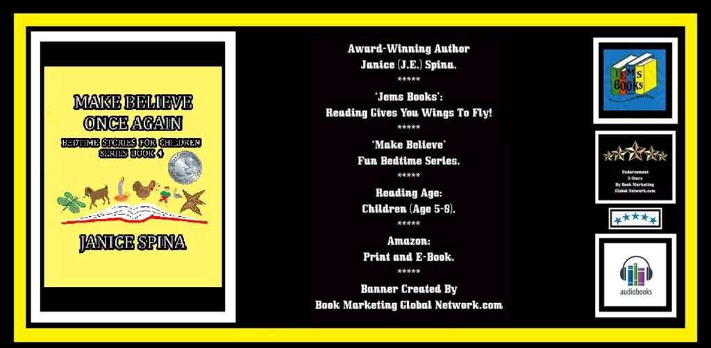 BOOK BANNER FOR 'MAKE BELIEVE IS FUN' SERIES BOOK 4 BY JANICE SPINA